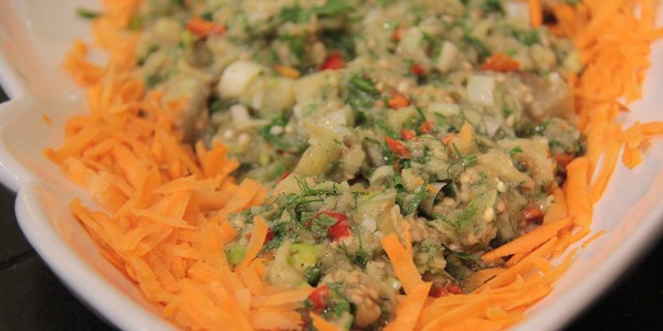 طريقة عمل سلطة باذنجان بالشبت