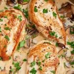 الدجاج بالشامبنيون