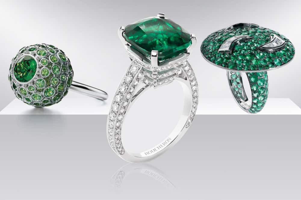 خواتم الزمرد الراقية لمناسبات شتاء 2020