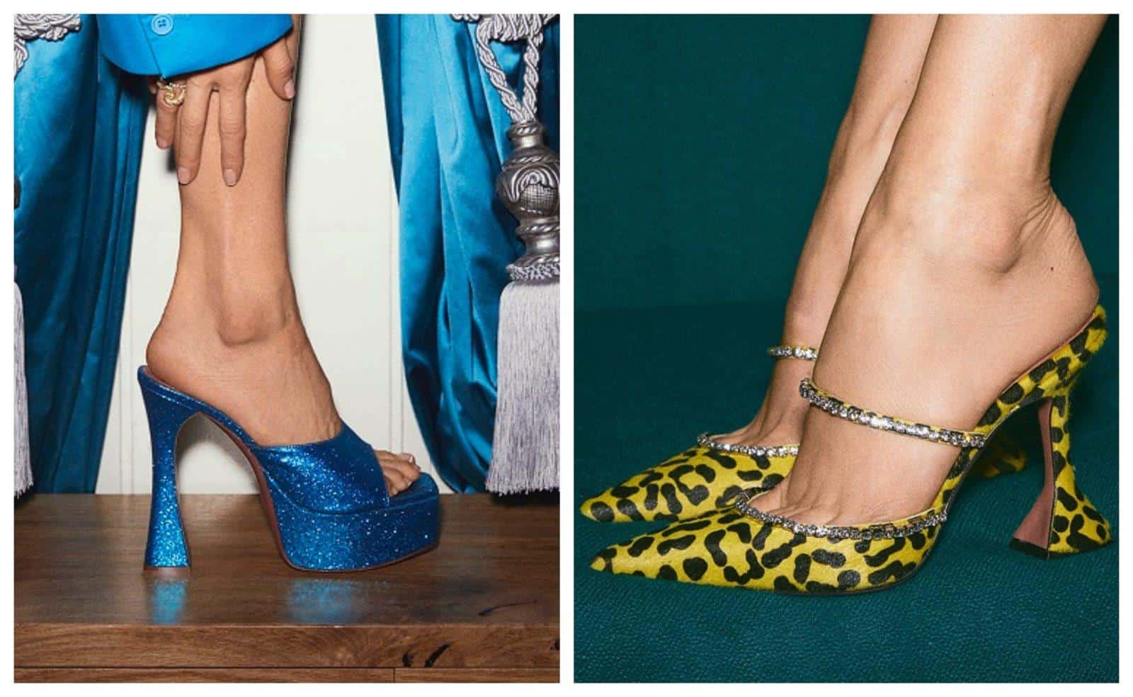 الكبسولة ذات الكعوب العالية.. «أحذية أمينة معدي» تتخطى الحدود