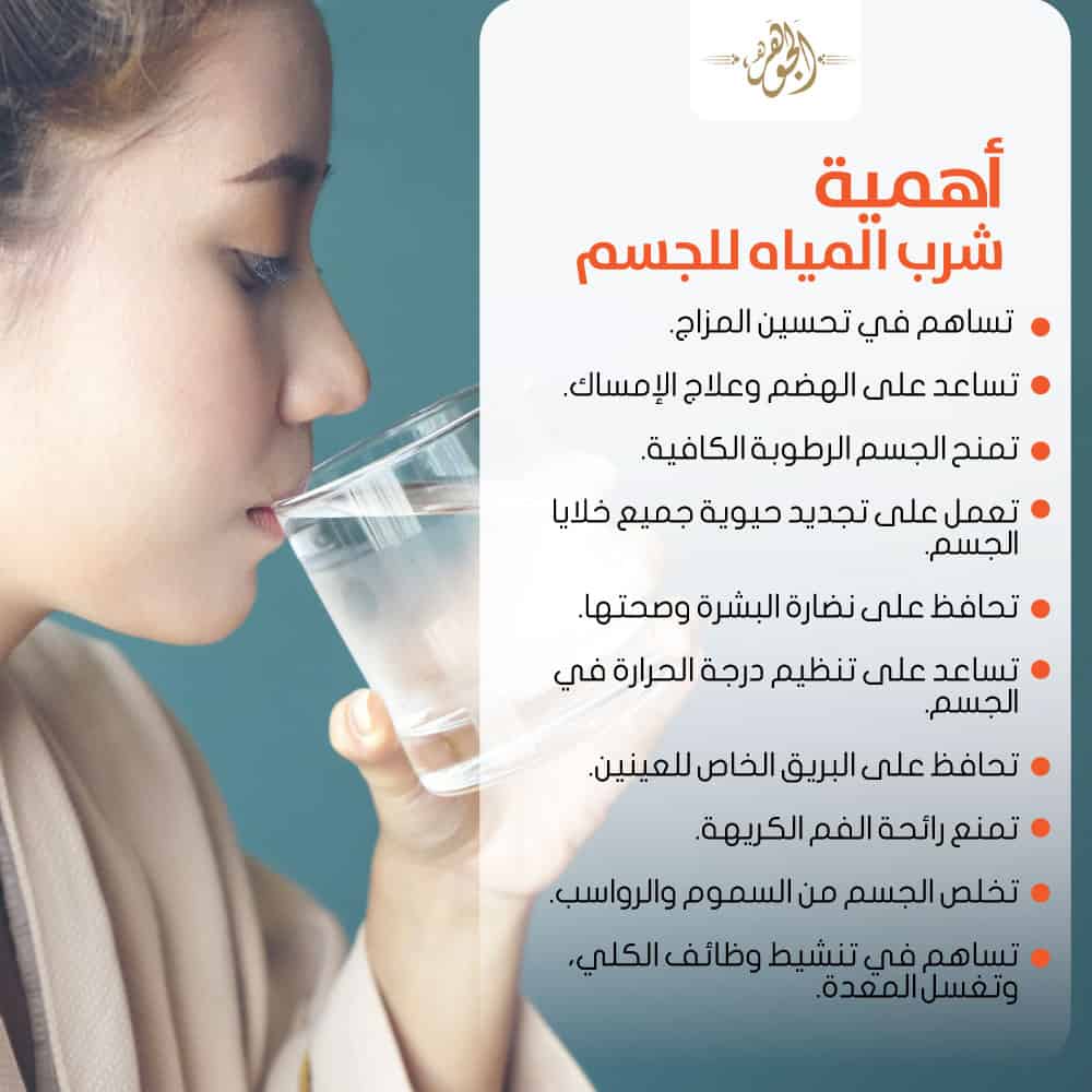 إنفوجراف| أهمية شرب المياه للجسم