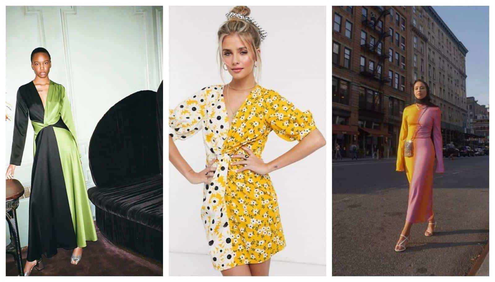 بأسلوب الليدي ديانا.. الفستان ثنائي اللون يعود بقوة في 2020