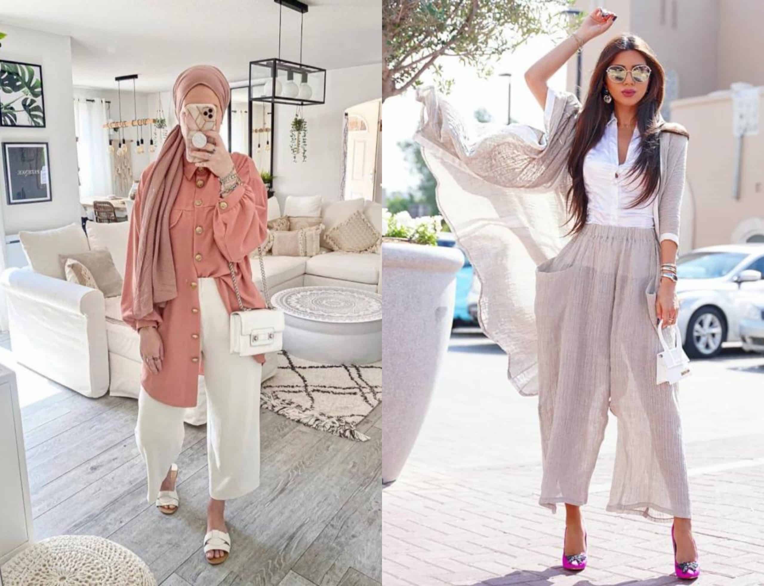 البناطيل الواسعة موضة 2020