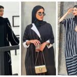 موديلات عبايات سوداء منقوشة