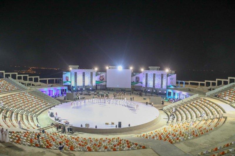 المسرح المكشوف بالباحة .. الأكبر مساحة بالمملكة أيقونة معمارية فريدة