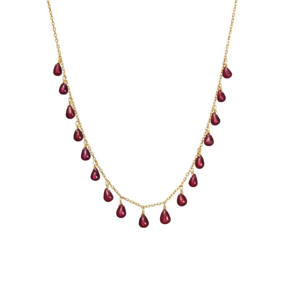 سلسلة عقيق أحمر من «Dima Jewellery»