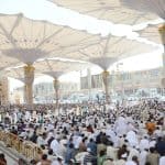 استقبال ضيوف الرحمن في أول جمعة من رمضان بتجهيزات وخدمات متكاملة