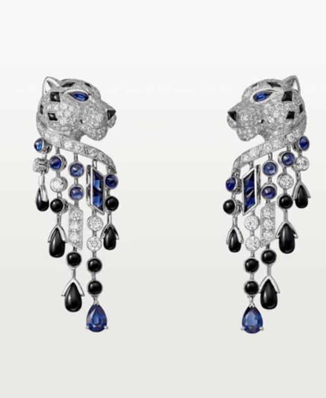 أقراط من مجموعة پانتير دو لدار «Cartier»
