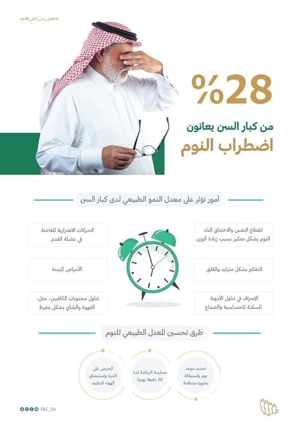 اضطرابات النوم لكبار السن .. «شؤون الأسرة» توضح