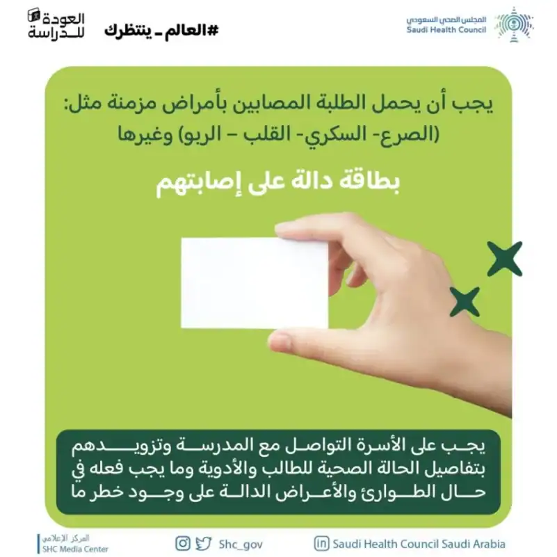  البطاقة الصحية