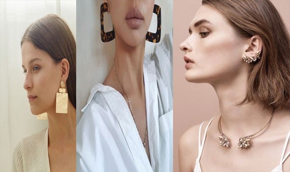 موديلات أقراط ذهب لإطلالة اليوم الوطني الـ92 لإطلالة راقية