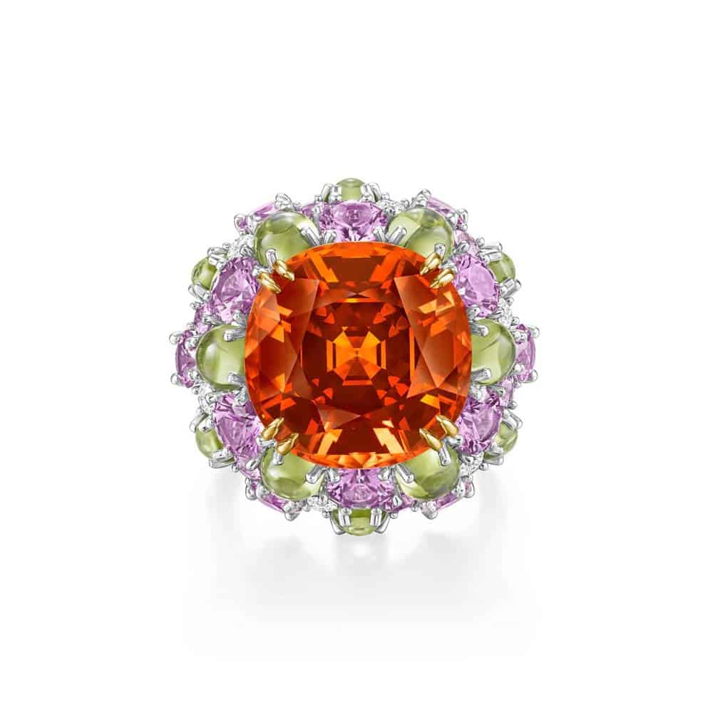 خاتم Winston Candy Spessartite Garnet من «Harry Winston»