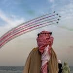 صقور السعودية تزين سماء المملكة احتفالًا بذكرى يوم التأسيس
