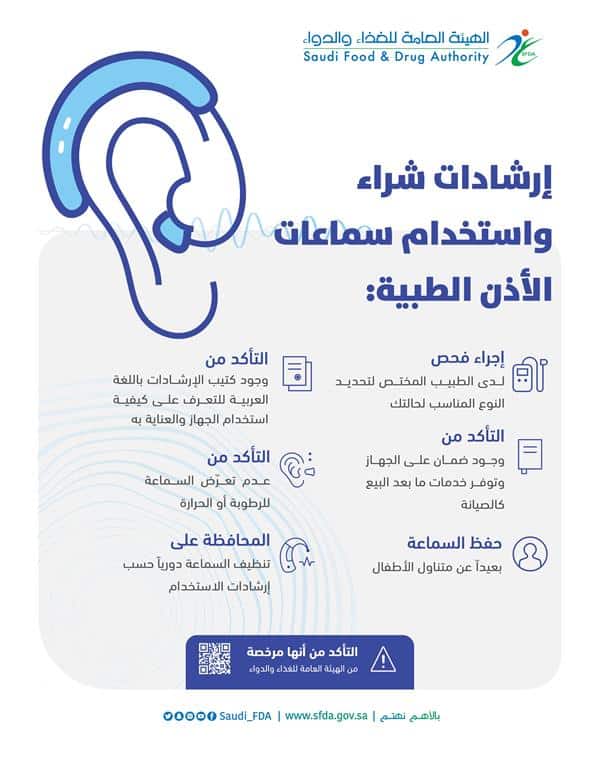 توصيات يحب اتباعها عند استخدام سماعات الأذن الطبية .. «الغذاء والدواء» توضح