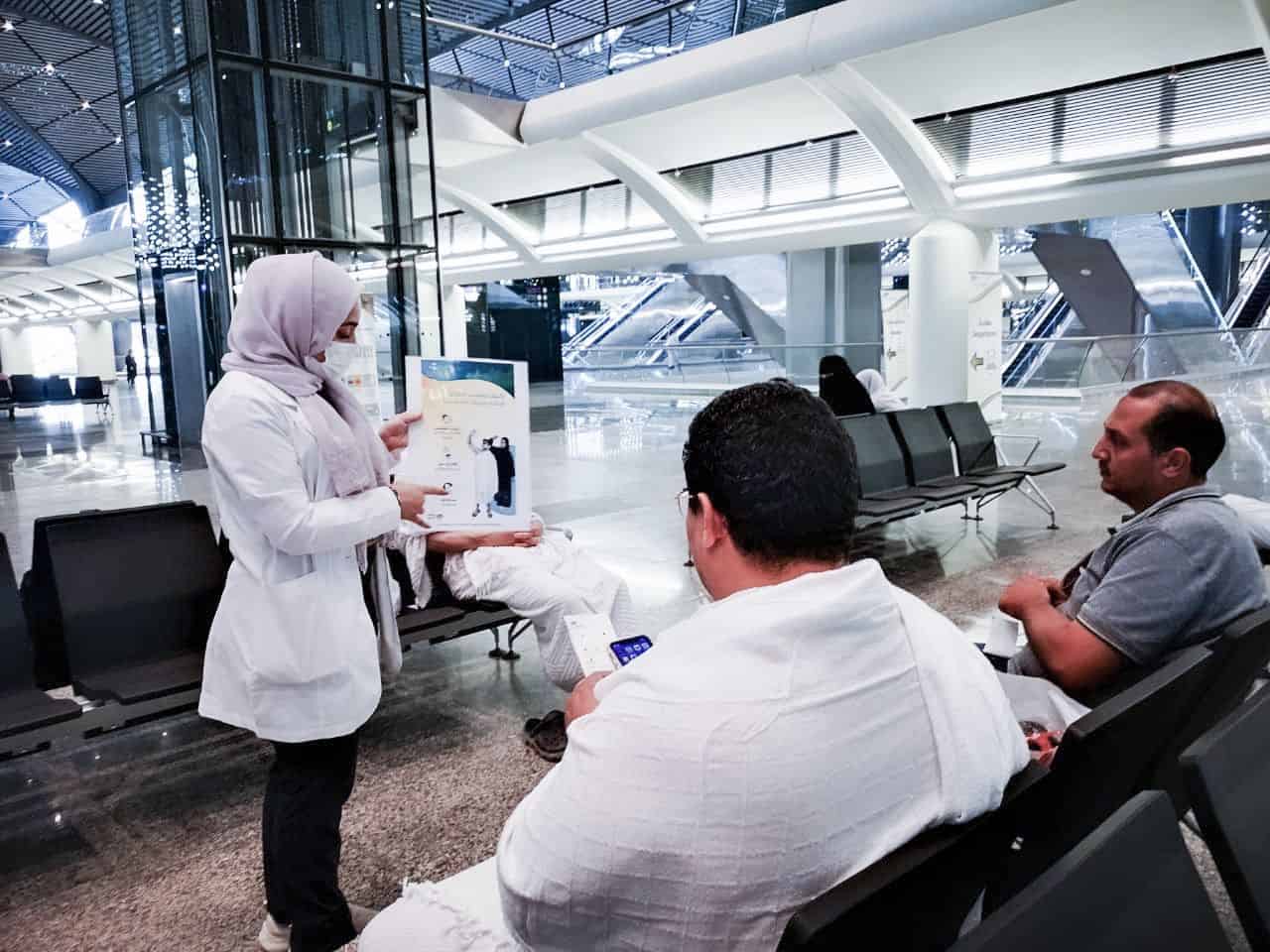 «صحة جدة» تقدم حملة توعوية للحجاج في قطار الحرمين