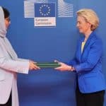 السفيرة هيفاء الجديع تقدم أوراق اعتمادها لرئيسة المفوضية الأوروبية