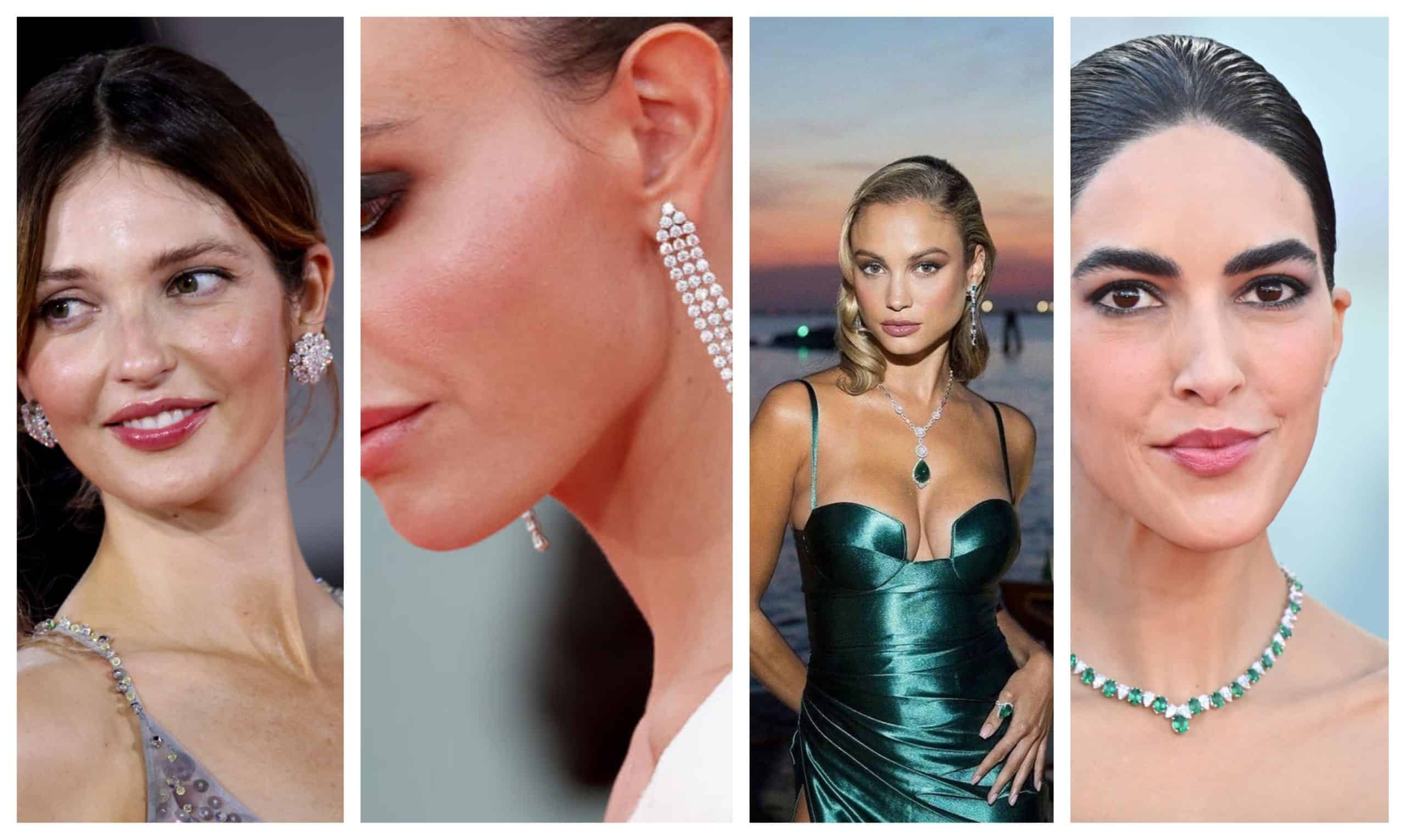 تصاميم أقراط ماسية فاخرة من وحي نجمات مهرجان فينيسيا السينمائي الدولي 2023