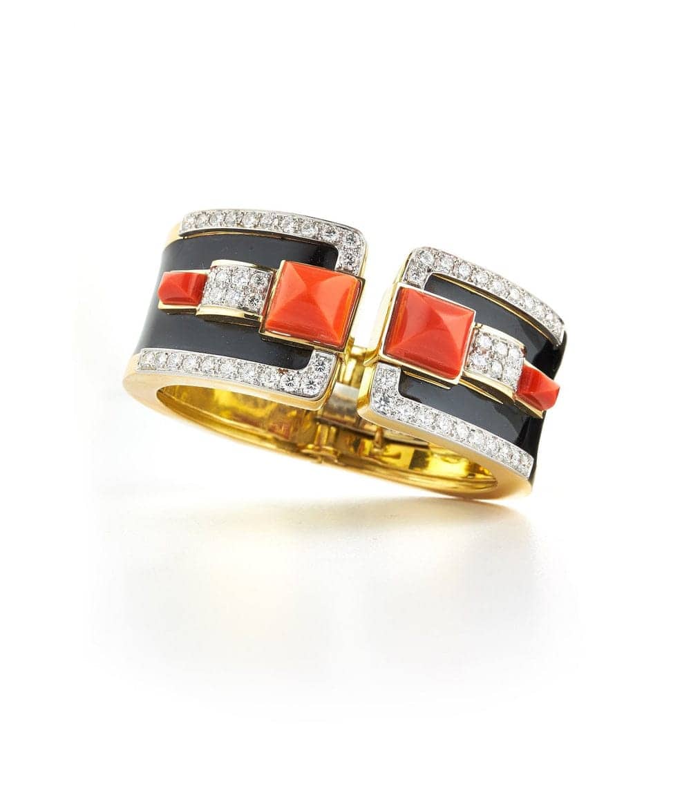 سوار Two Stone Bastille Cuff من ديفيد ويب David webb