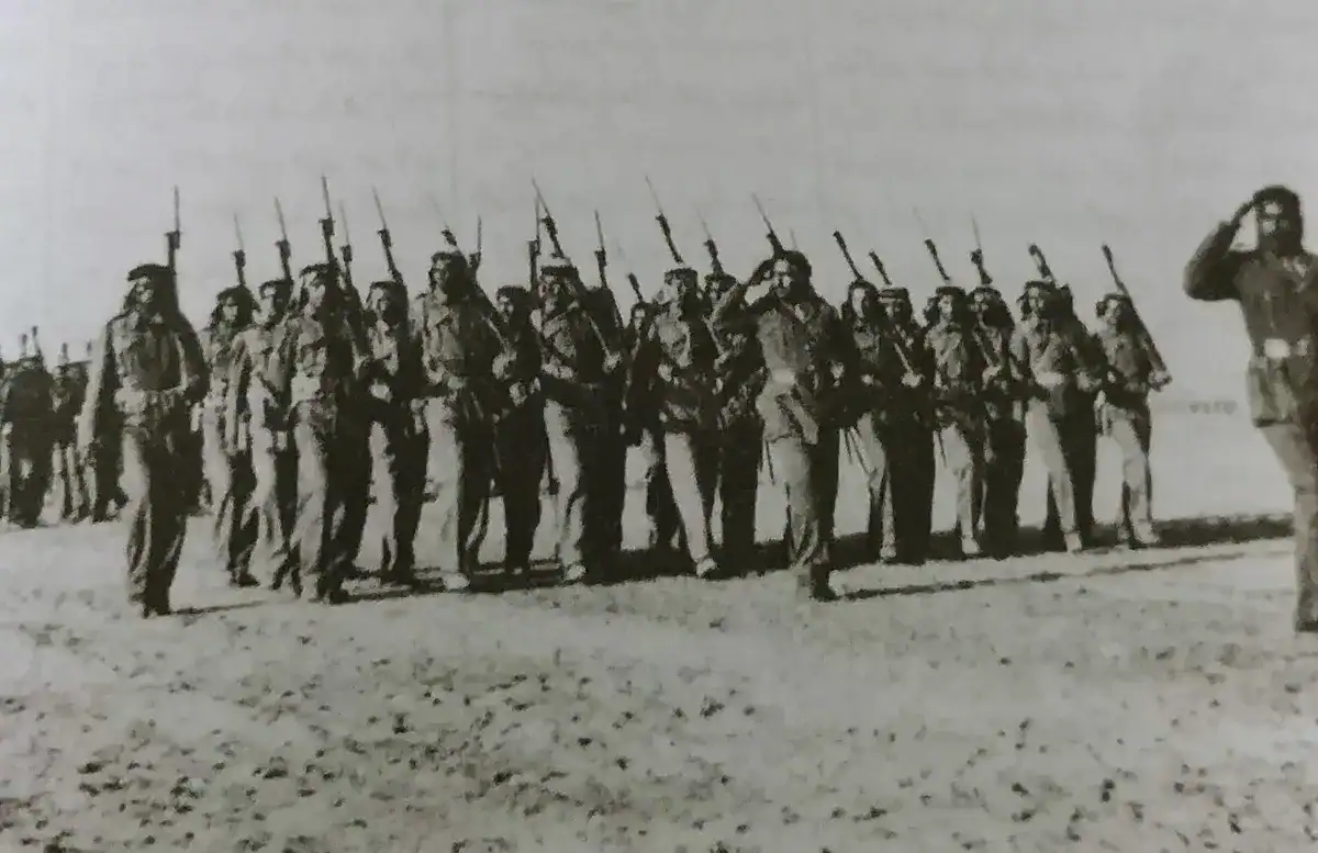 صورة نادرة.. ضباط الجيش السعودي المشاركين في الدفاع عن فلسطين عام 1948