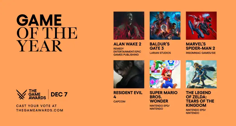 قائمة ترشيحات جوائز العام The Game Awards 2023