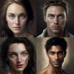 وجوه أشخاص مصنوعة بالذكاء الاصطناعي