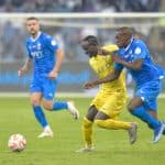 ساديو ماني في مباراة الهلال والنصر