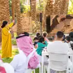 السعودية منال الضويان تقدم عملًا فنيًا يجسد طبيعة العلا الساحرة