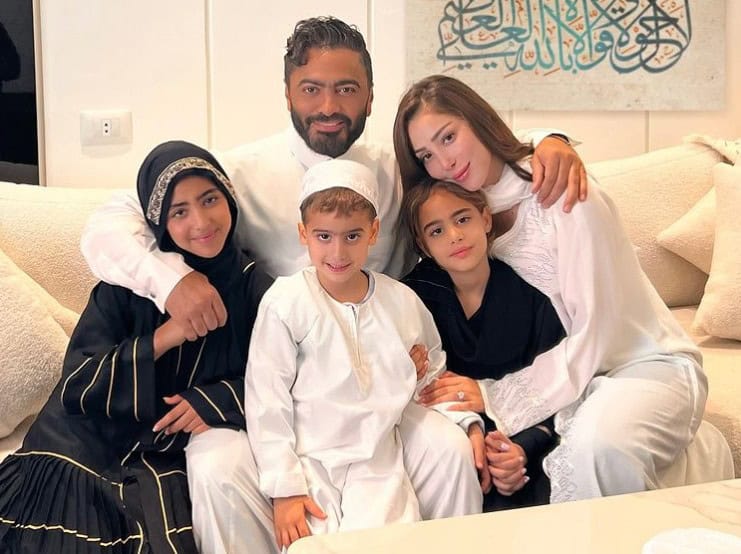 بسمة بوسيل وتامر حسني