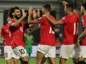 محمد صلاح مع منتخب مصر