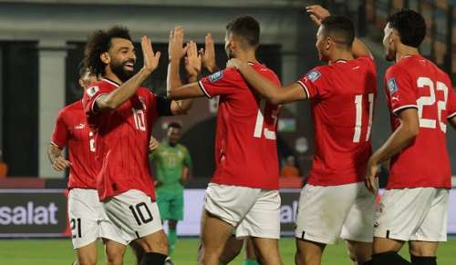 محمد صلاح مع منتخب مصر