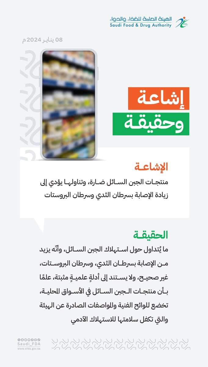 هل منتجات «الجبن السائل» تسبب الإصابة بالسرطان؟