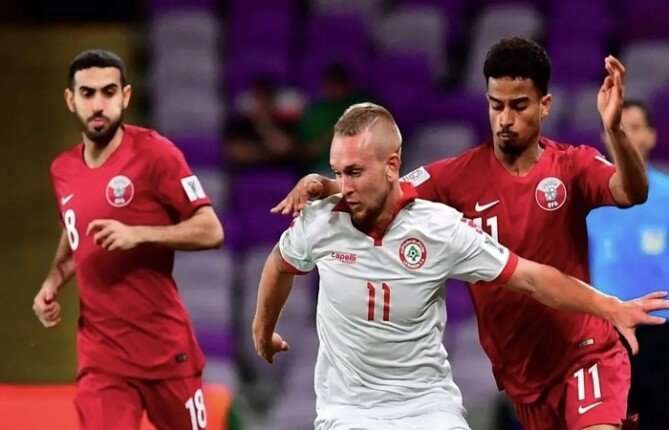 مباراة سابقة لمنتخب قطر