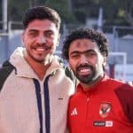 محمد شريف يزور ناديه السابق الأهلي المصري