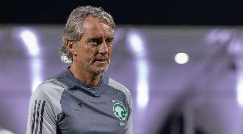 روبرتو مانشيني المدير الفني لمنتخب السعودية