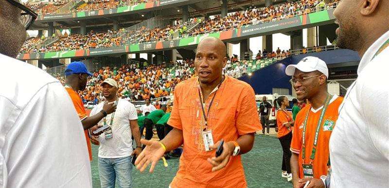 دروجبا من حفل افتتاح كأس الأمم الأفريقية في كوت ديفوار