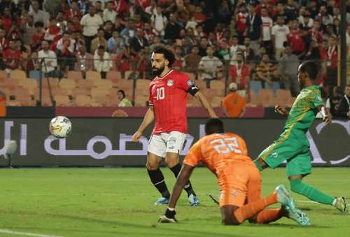 محمد صلاح مع منتخب مصر