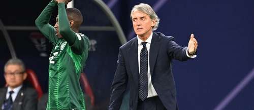 مانشيني مع المنتخب السعودي