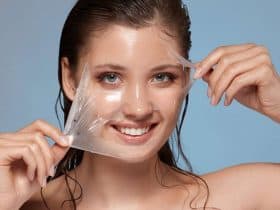 قشور الوجه بعد التقشير