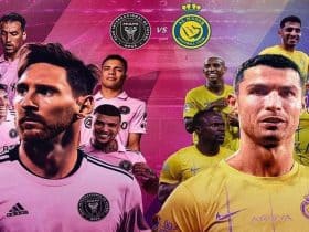 بوستر مباراة الرقصة الأخيرة بين ميسي ورونالدو