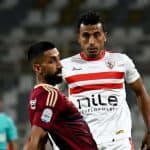 جانب من مباراة الزمالك المصري ضد الوحدة الإماراتي