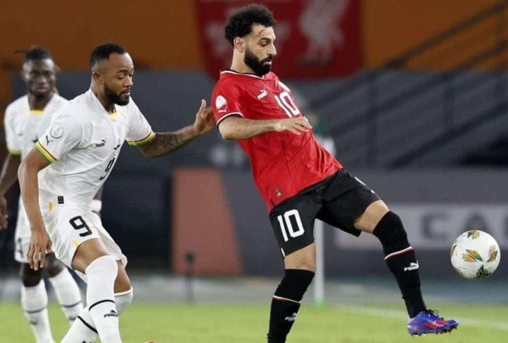 محمد صلاح مع منتخب مصر