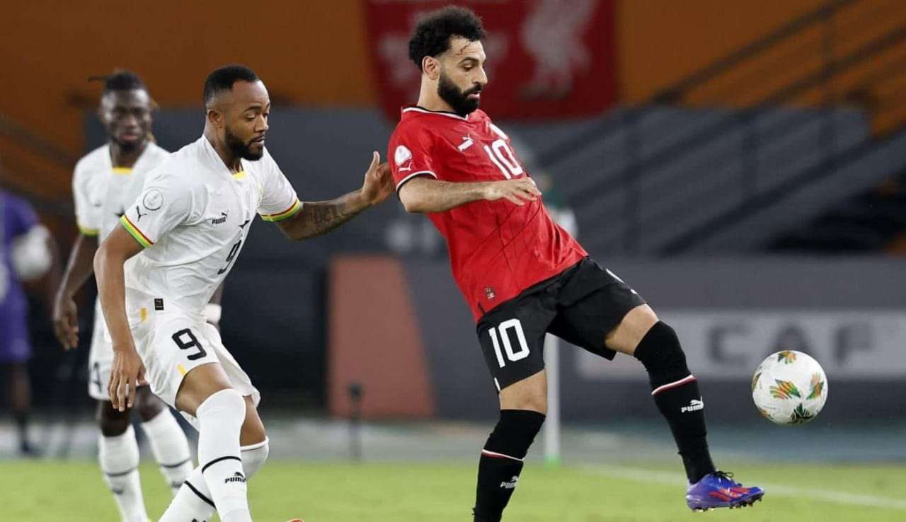 محمد صلاح مع منتخب مصر