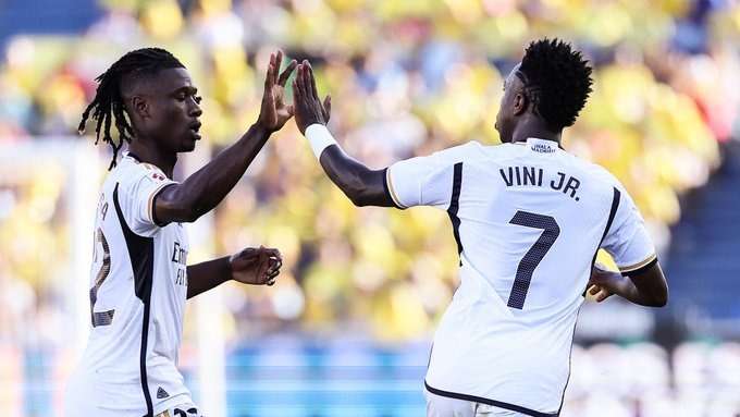 جانب من مباراة ريال مدريد ضد لاس بالماس في الدوري الإسباني