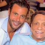 الفنان محمد إمام مع والده الزعيم عادل إمام