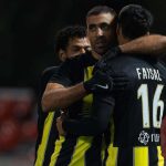 جانب من مباراة الاتحاد ضد الطائي