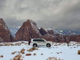 شتاء السعودية - جبل اللوز