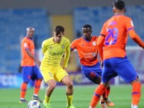 جانب من مباراة النصر والفيحاء السابقة في دوري أبطال آسيا