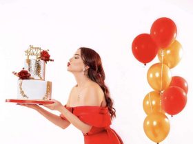 نسرين طافش تحتفل بعيد ميلادها 41