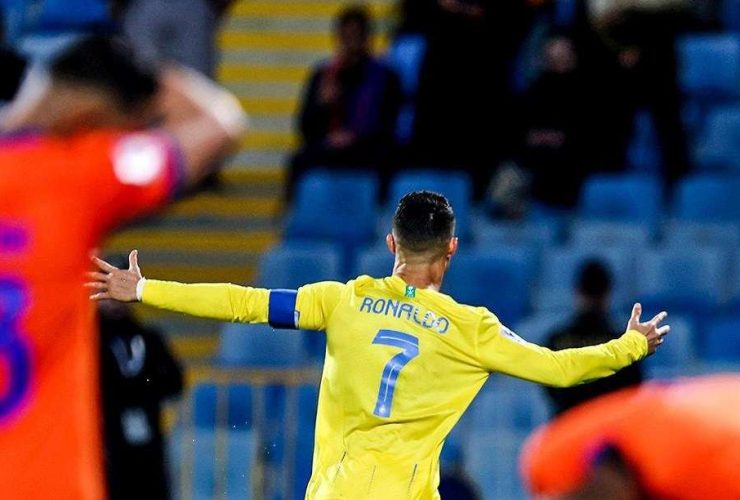 البرتغالي كريستيانو رونالدو لاعب النصر السعودي