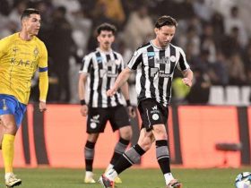 جانب من مباراة النصر والشباب في الدوري السعودي